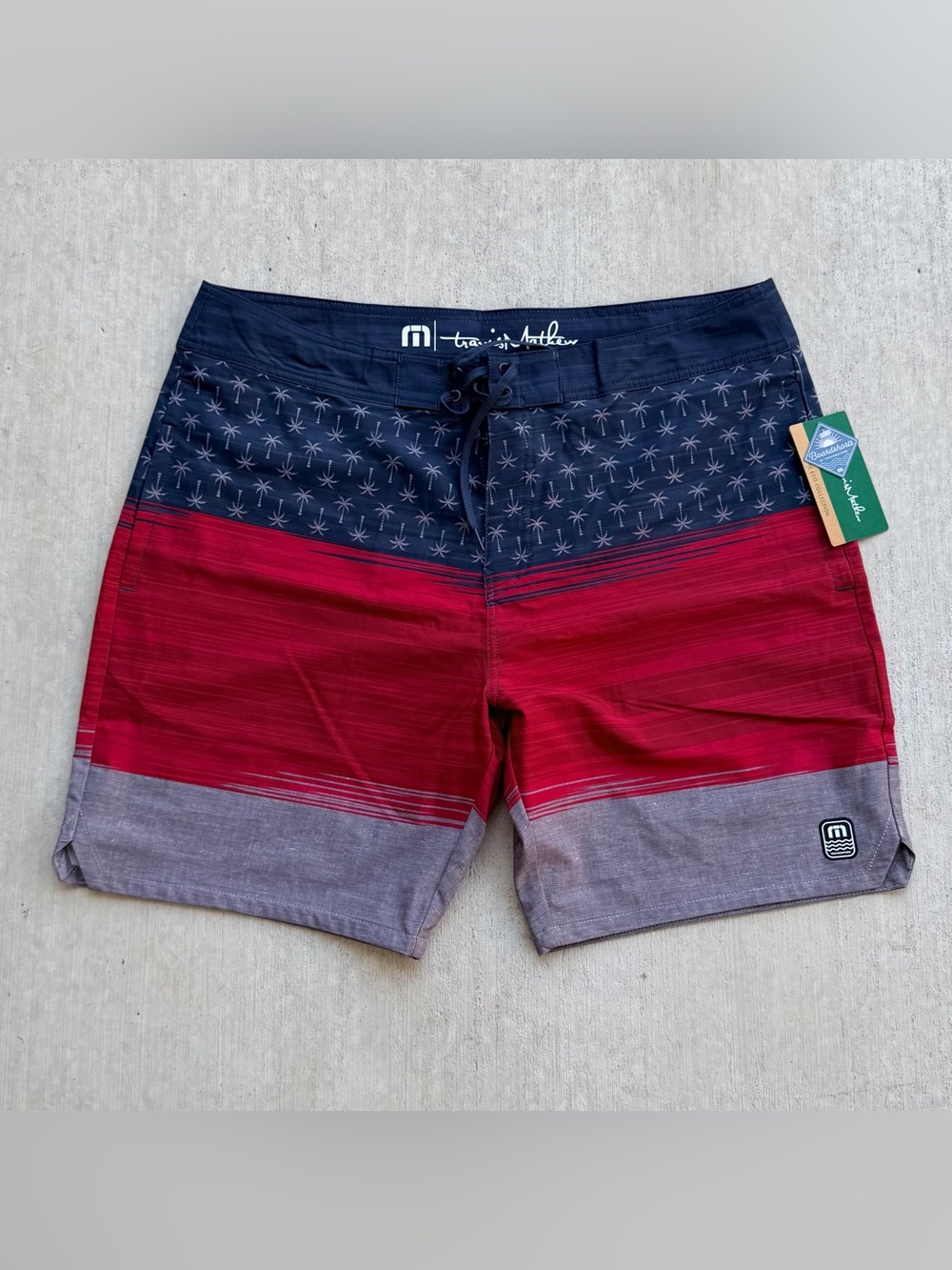 Travis Mathew Board Shorts Murica Fun Size 38 New Swim